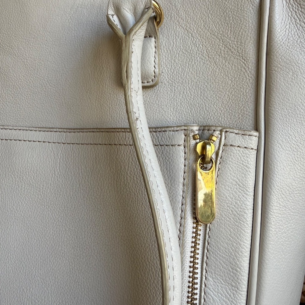 Banana Republic White Dianne Tote Leather - Picture 4 of 9